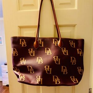 Large Dooney and Bourke monogrammed tote